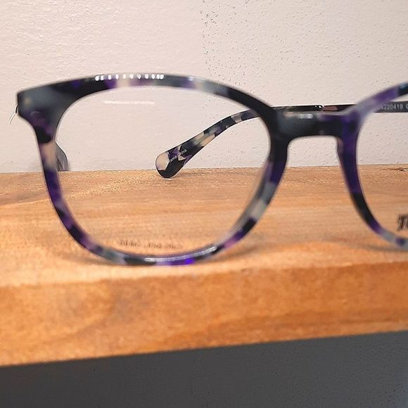 NEW prescription-ready Eyeglass Frame, purple glasses lightweight NICE 50-19-140 - Picture 3 of 6
